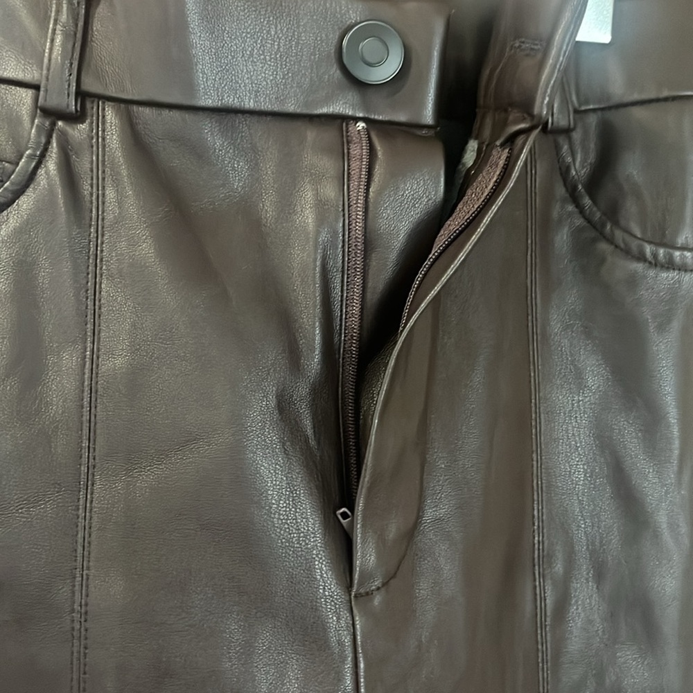 Vegan leather ZARA XS brown